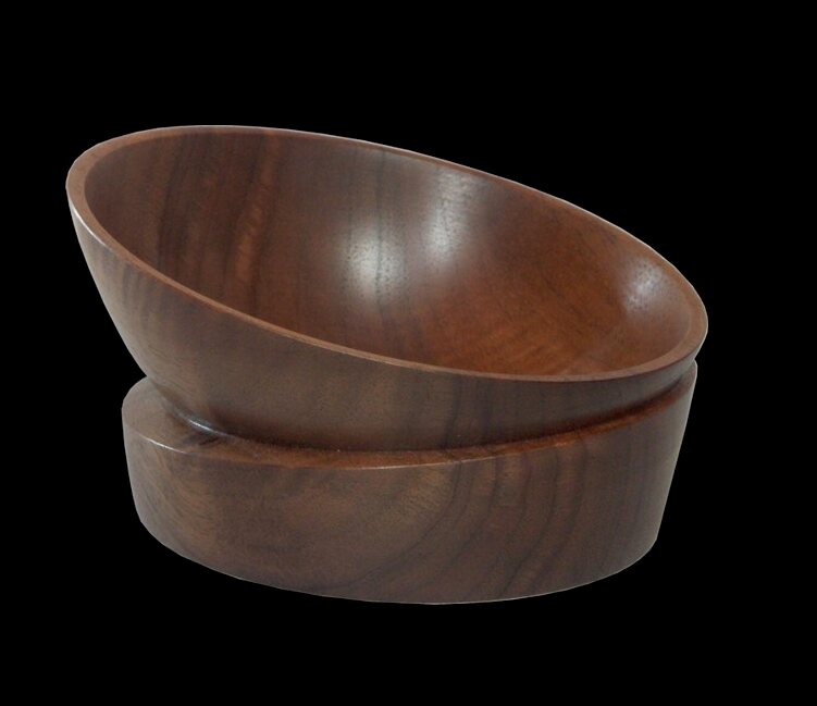 Bol en noyer, diamètre 15 cm