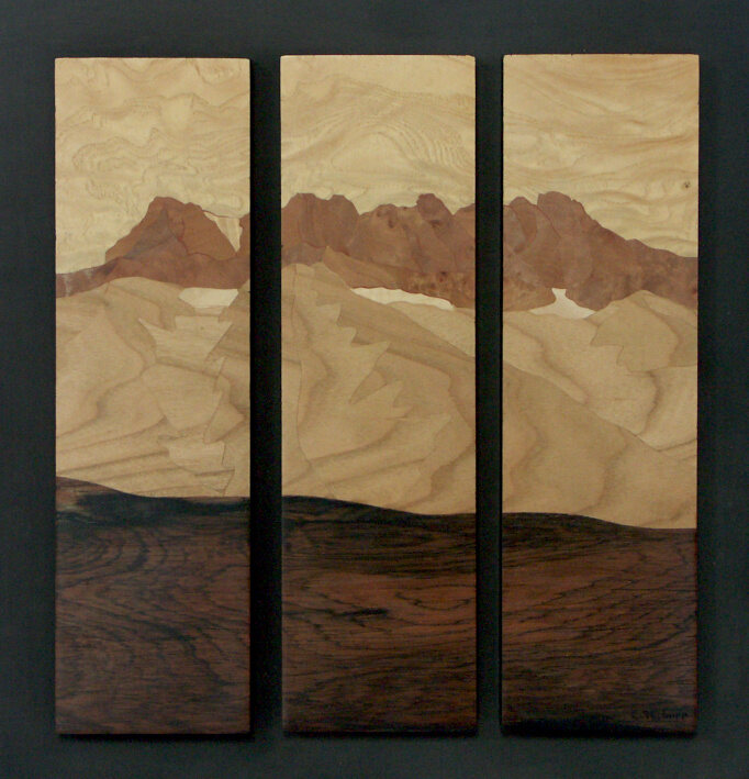 Marqueterie réalisée sur commande d'après photo