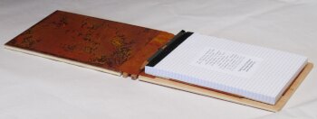 Bloc-notes en marqueterie
