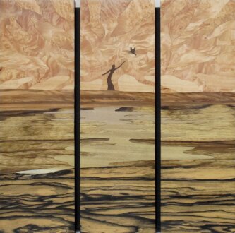 Marqueterie Parle à l'oiseau